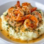 Creamy Garlic Shrimp Over Mashed Potatoes | Easy & Delicious Recipe