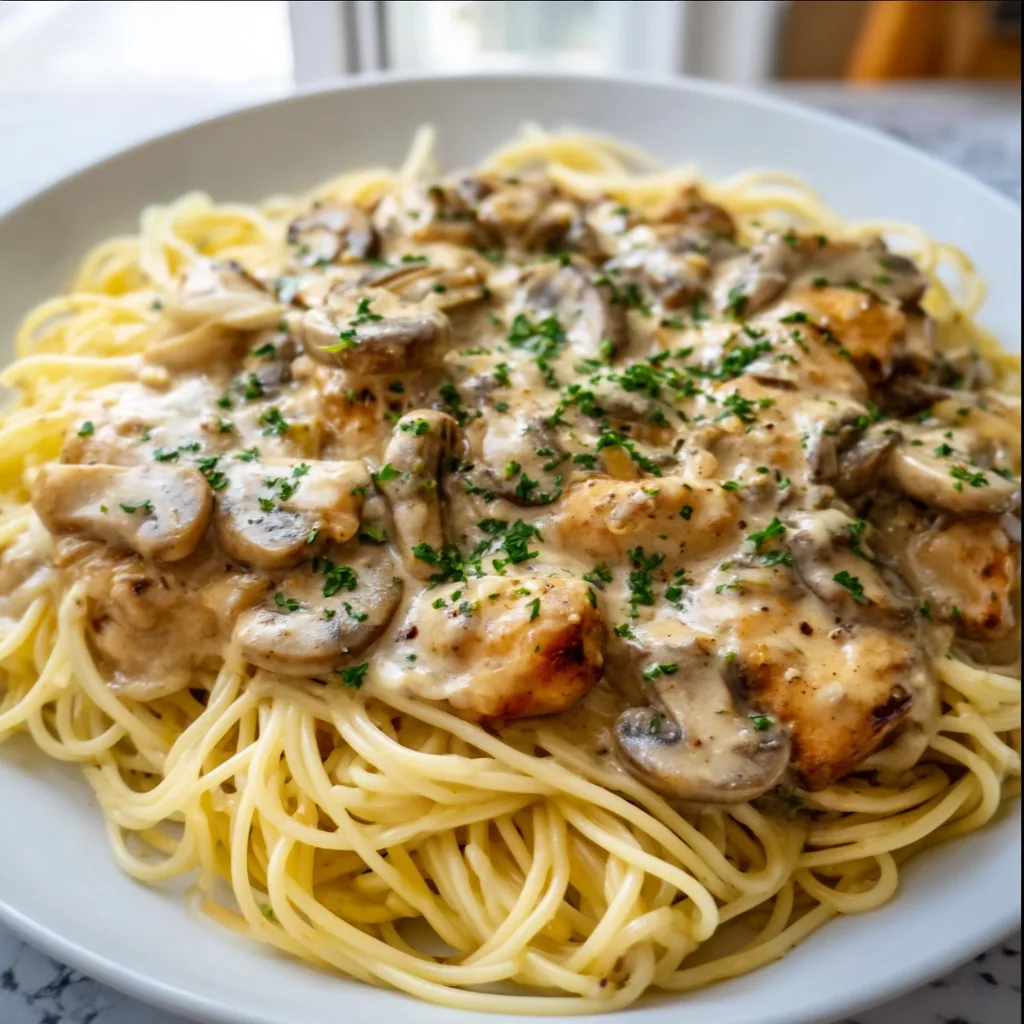 Creamy Mushroom Chicken Pasta Recipe | Easy & Delicious Dinner Idea