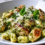 Creamy Pesto Chicken Gnocchi Recipe | Easy & Delicious Dinner Idea