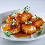 Crispy Fried Goat Cheese with Tarragon and Honey | Easy Gourmet Appetizer Recipe