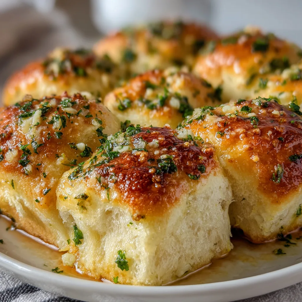 Fluffy Garlic Butter Bread Rolls Recipe | Soft, Buttery, and Easy to Make