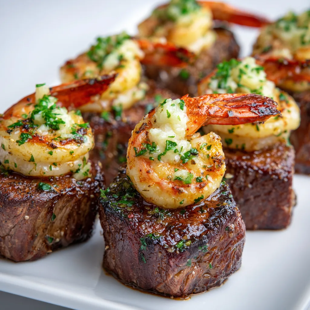 Garlic Butter Steak Bites and Shrimp Recipe | Easy Surf & Turf Dinner