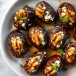 Gourmet Roasted Stuffed Dates with Creamy Goat Cheese – Easy & Delicious Appetizer Recipe