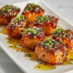 Delicious Hot Honey Salmon Bites – Easy Spicy Sweet Appetizer Recipe