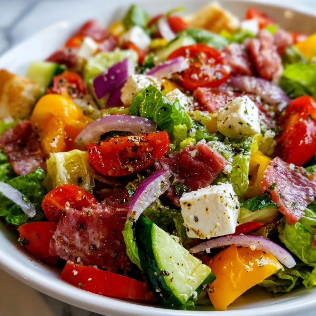 Fresh and Flavorful Italian Chopped Salad Recipe | Easy & Healthy