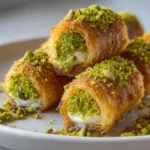 Delicious Kataifi Rolls with Pistachio | Crispy & Nutty Middle Eastern Dessert
