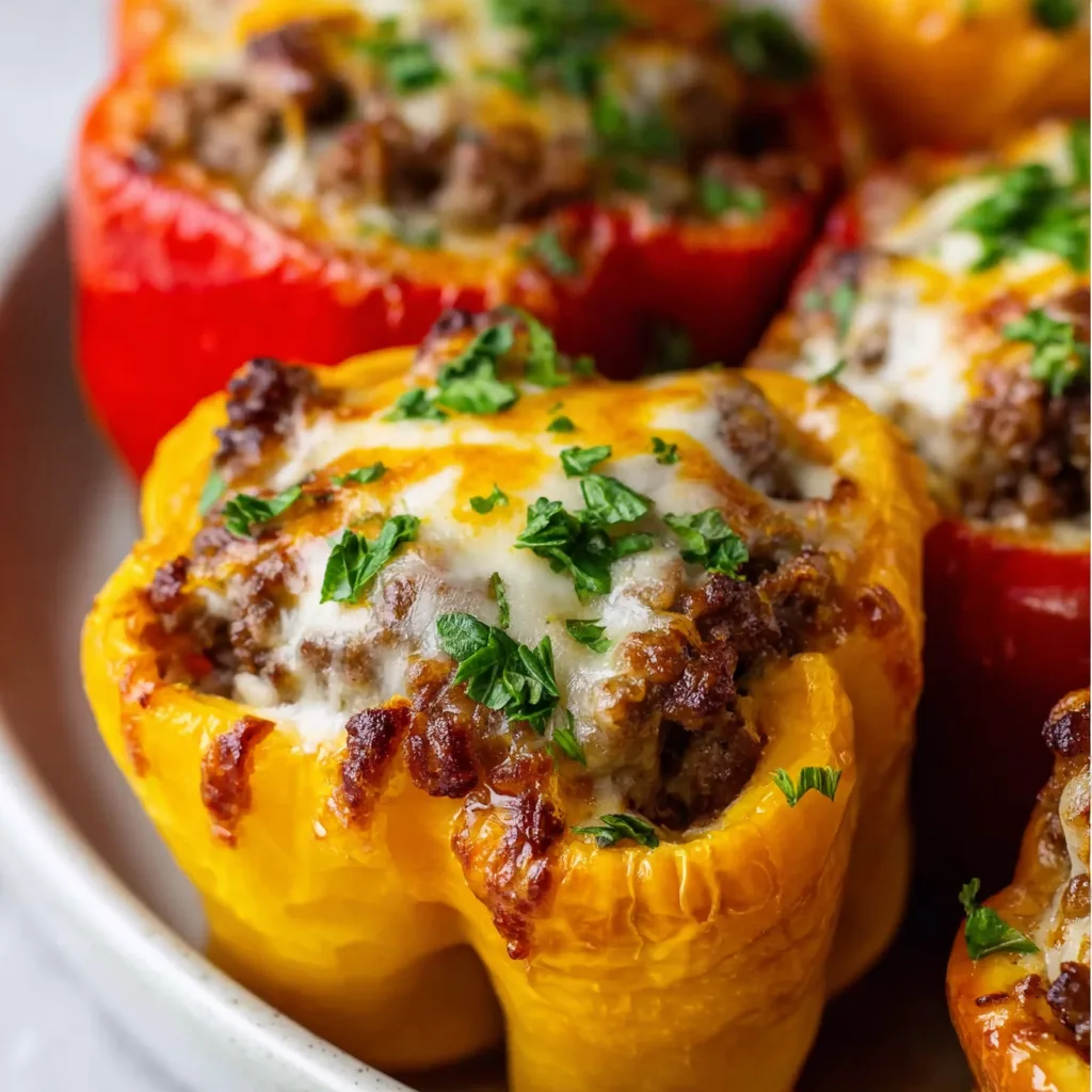 Low-Carb Keto Cheeseburger Stuffed Peppers | Easy & Delicious Recipe 3 Low-Carb Keto Cheeseburger Stuffed Peppers | Easy & Delicious Recipe