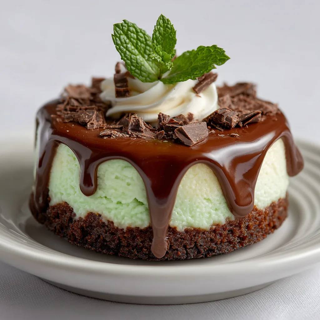 Mini Andes Mint Chocolate Cheesecake Recipe | Easy & Delicious Dessert