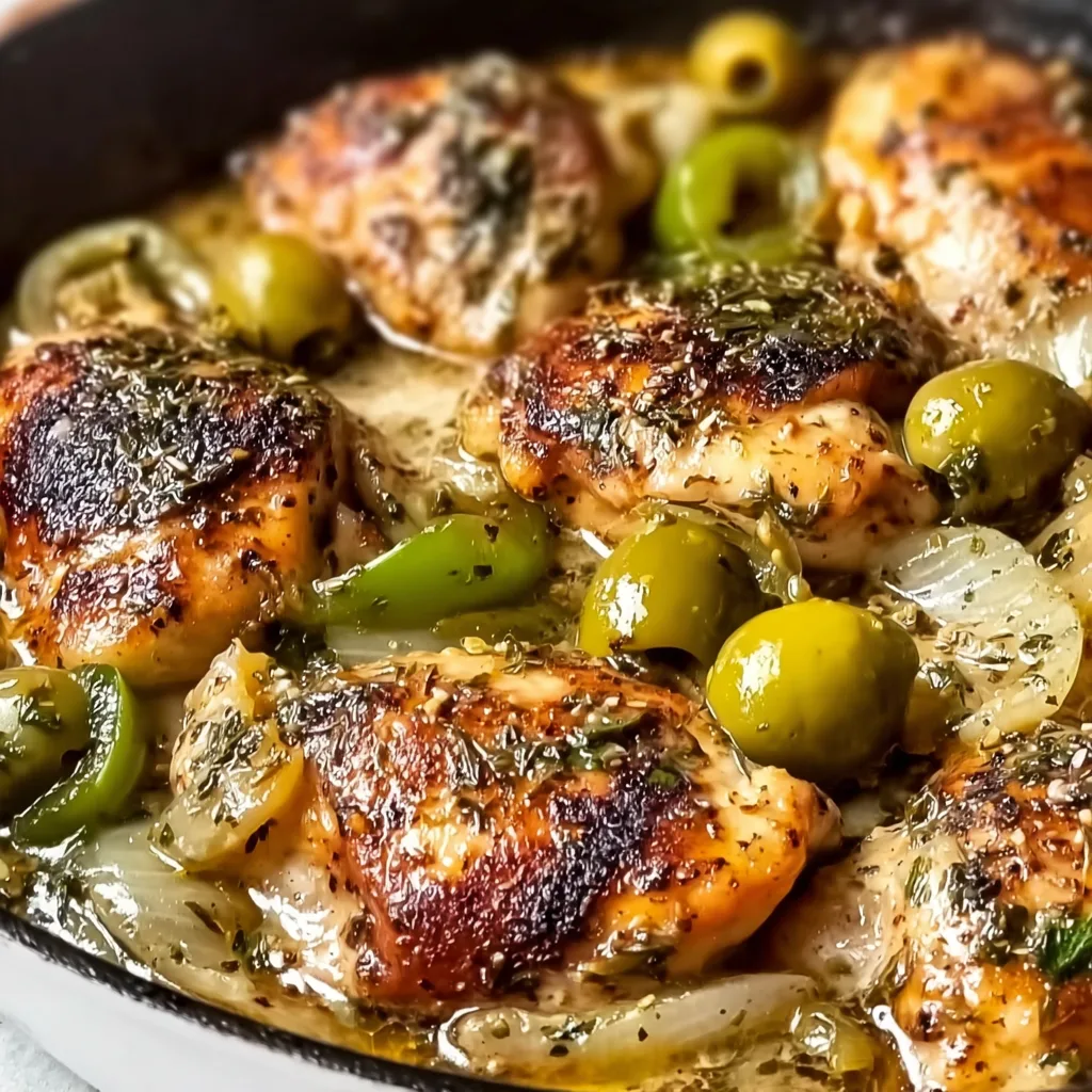 One-Skillet Pepperoncini Chicken Recipe – Easy, Tangy & Delicious Meal