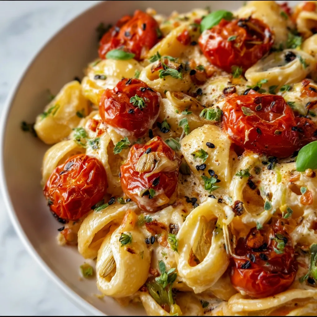 Delicious Roasted Tomato and Garlic Ricotta Pasta Recipe | Easy & Creamy Pasta Dish