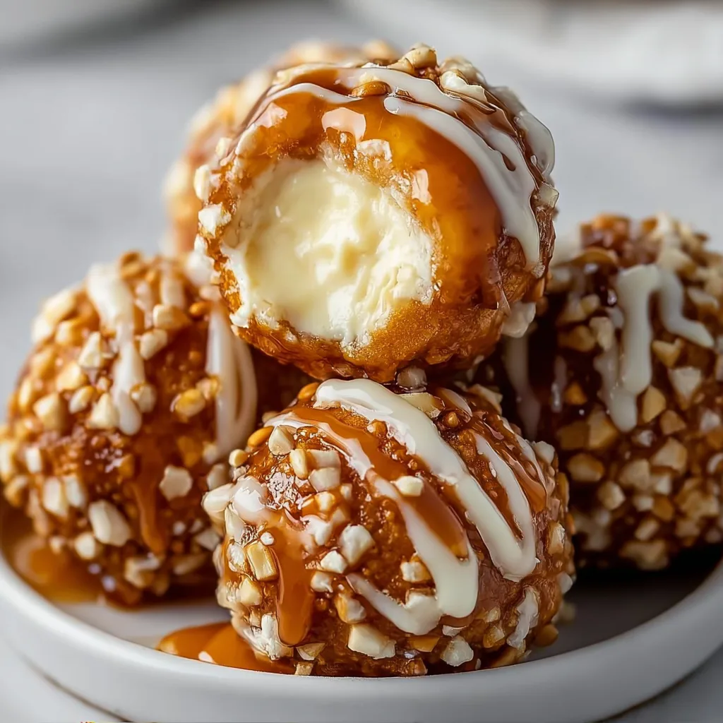 Irresistible Salted Caramel Pretzel Cheesecake Balls Recipe | Easy & Delicious Dessert