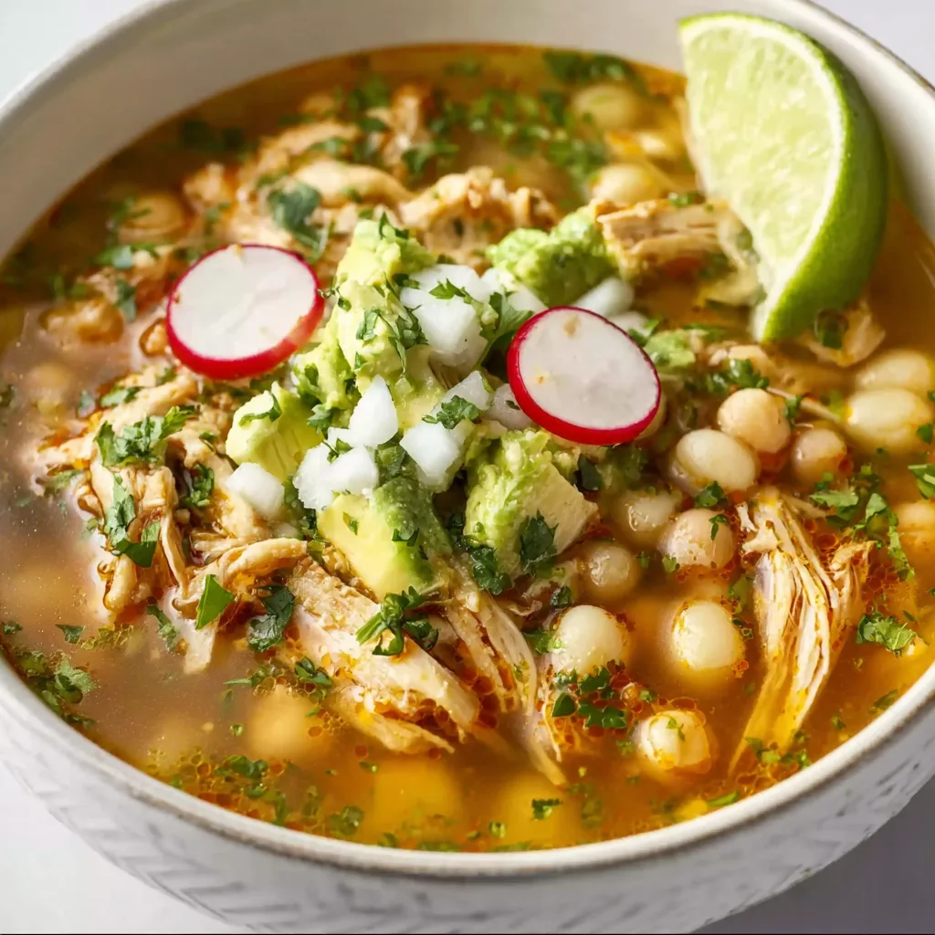 Easy Slow Cooker Chicken Posole Recipe | Hearty & Flavorful Mexican Soup