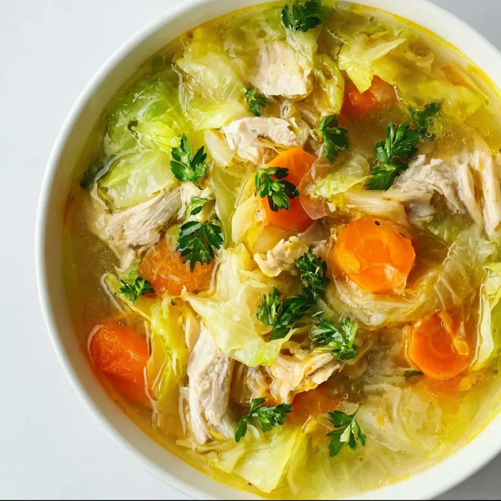 Soul-Warming Cabbage & Chicken Soup Recipe | Healthy & Comforting Meal