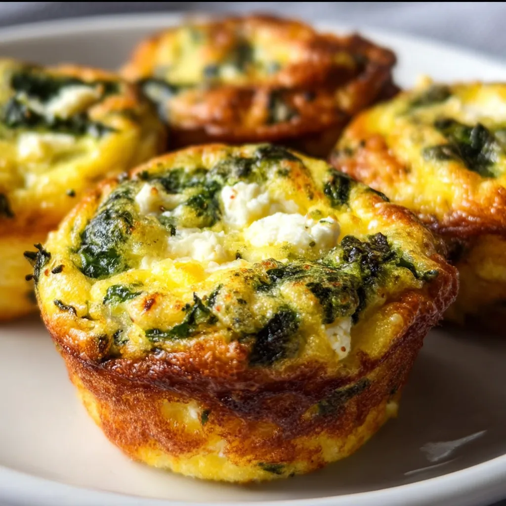 Healthy Spinach Feta Egg Muffins Recipe | Easy Low-Carb Breakfast Ideas