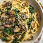 Delicious Spinach Mushroom Spaghetti Recipe | Easy & Healthy Pasta Dish