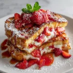 Delicious Strawberry Cheesecake Stuffed French Toast Recipe | Easy & Creamy Breakfast Idea