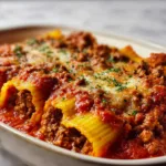 Stuffed Manicotti with Rich Meat Sauce | Classic Italian Pasta Recipe