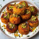 Sweet Potato Croquettes with Burrata Dip & Pistachio | Delicious & Easy Recipe