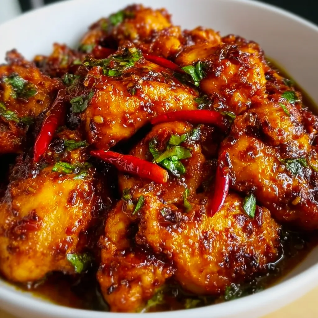 Hot and Tangy Devilled Chicken Recipe | Spicy & Flavorful Indian Chicken Dish
