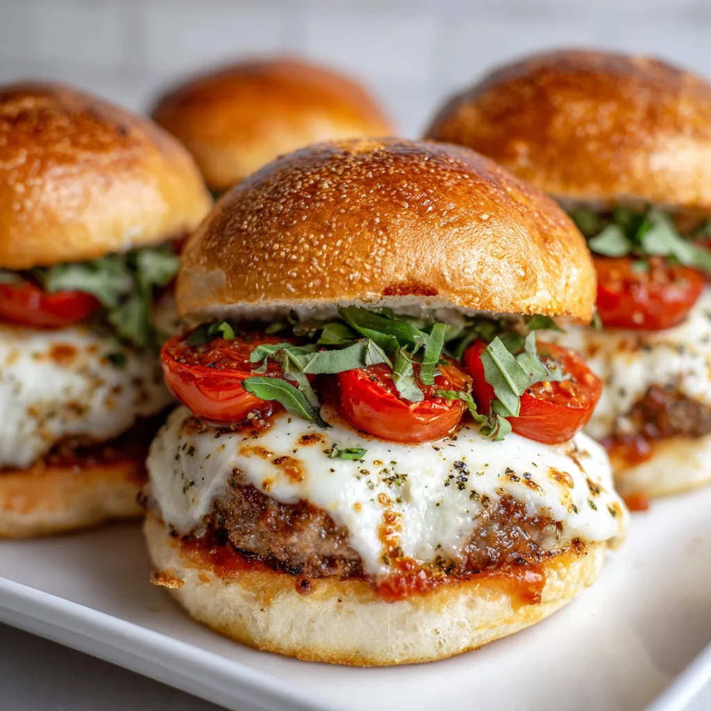 Mozzarella-Stuffed Pizza Burgers | Cheesy, Delicious & Easy Recipe