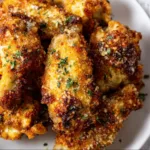 Crispy Air Fryer Parmesan Crusted Chicken Wings Recipe | Easy & Delicious