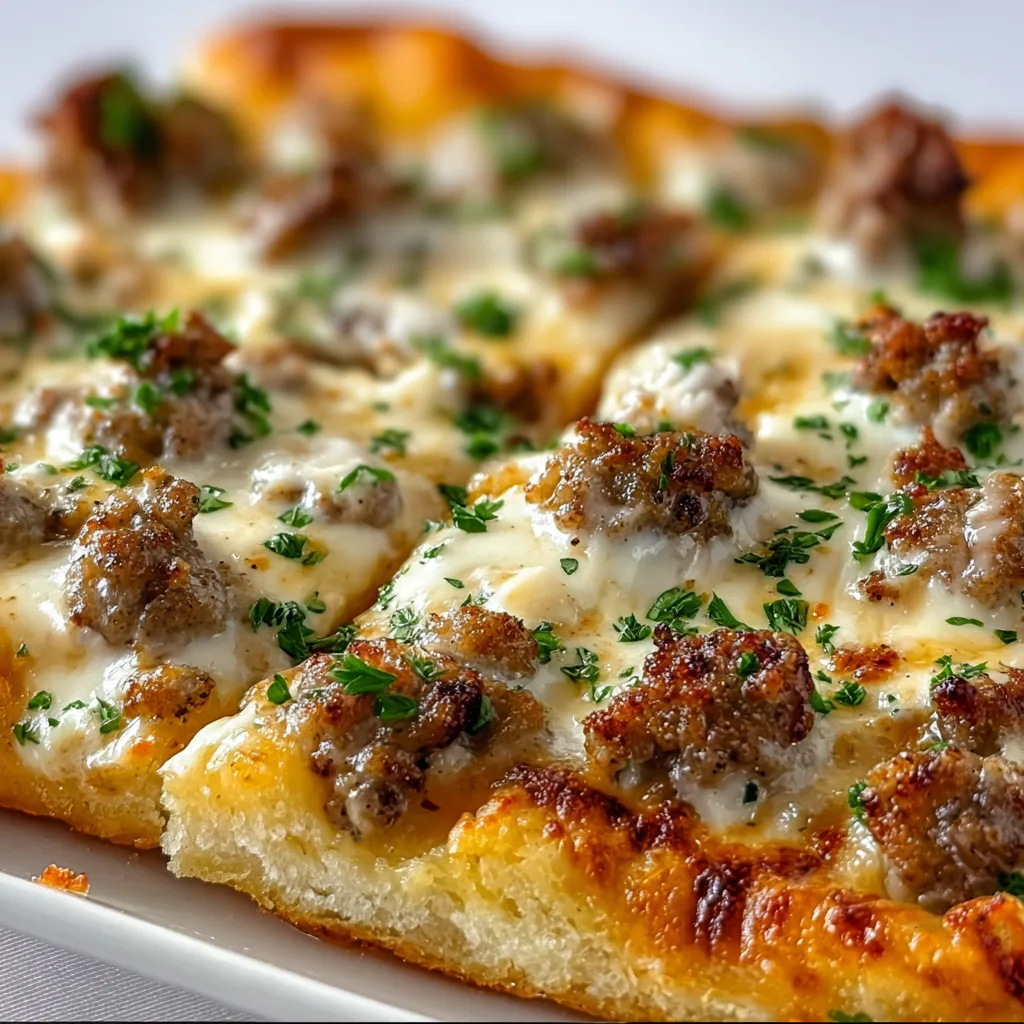 Delicious Biscuits & Sausage Gravy Breakfast Pizza Recipe | Easy & Savory Breakfast Idea
