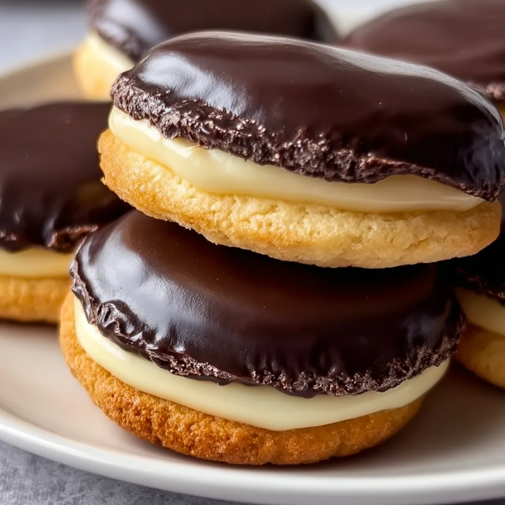 Delicious Boston Cream Pie Cookies Recipe | Easy Homemade Treats
