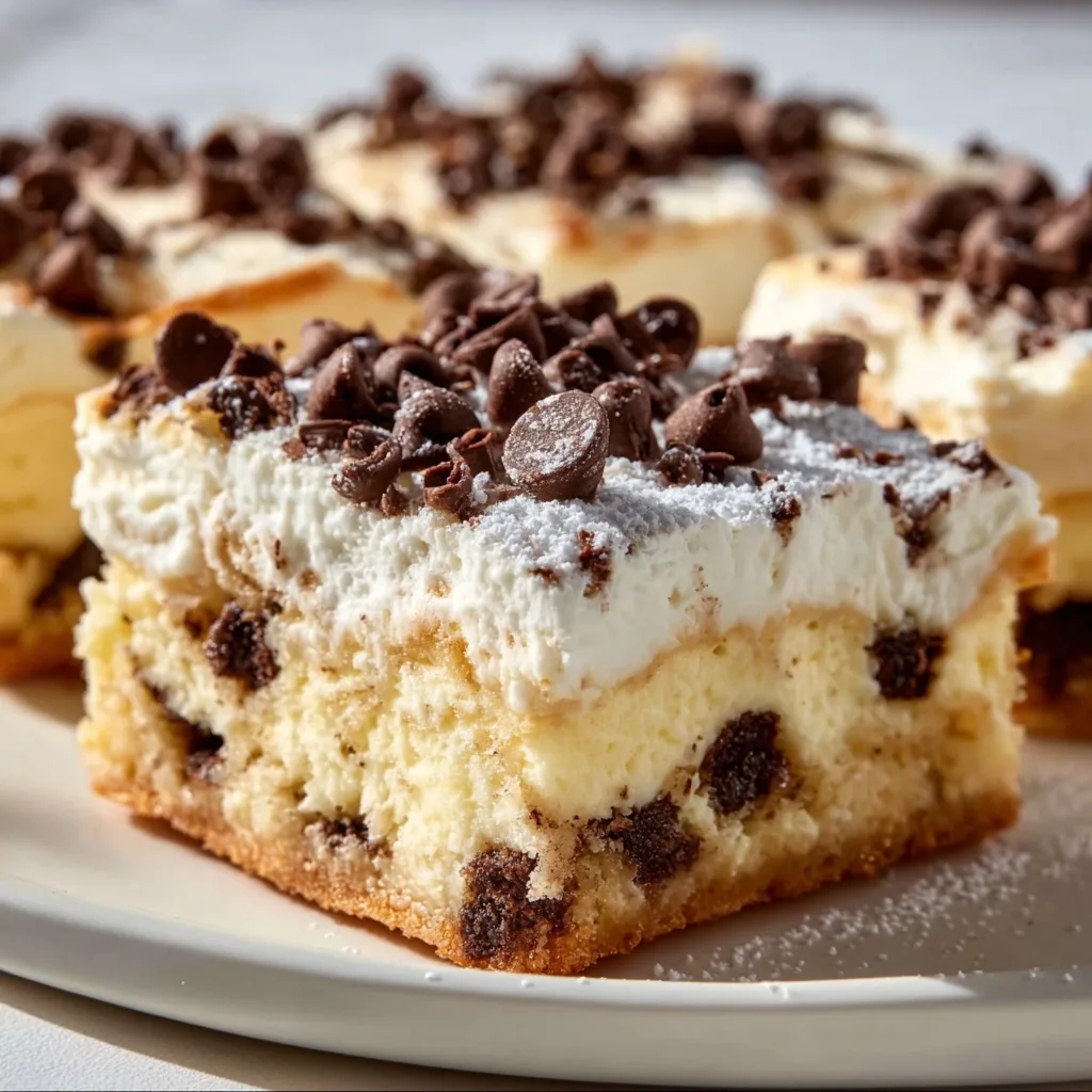 Delicious Cannoli Cheesecake Bars Recipe | Creamy Italian Dessert Bars