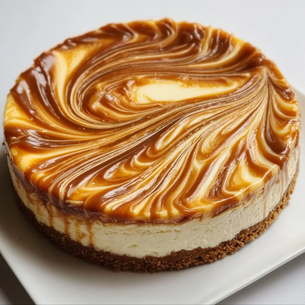 Decadent Caramel Swirl Cheesecake Recipe – Creamy & Irresistible Dessert