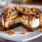 Decadent Caramel Toffee Crunch Cheesecake Recipe – Irresistibly Sweet & Crunchy