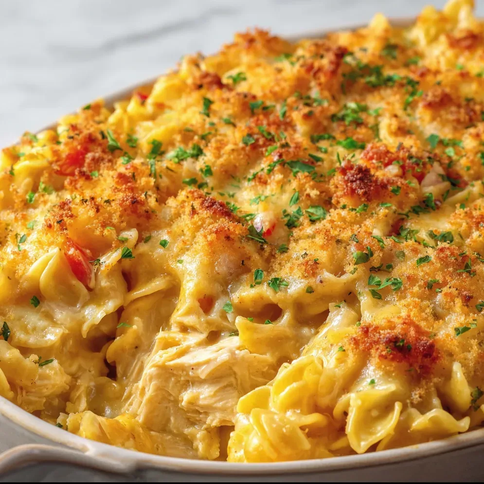 Delicious Chicken Cheddar Noodle Bake Recipe – Easy Comfort Food Delight