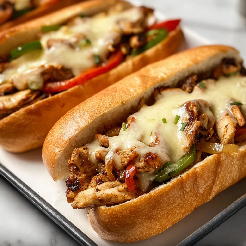 Delicious Chicken Philly Cheese Steaks Recipe | Easy & Flavorful Sandwiches