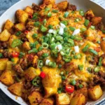 Loaded Chili Cheese Potato Skillet Recipe | Easy, Delicious One-Pan Meal