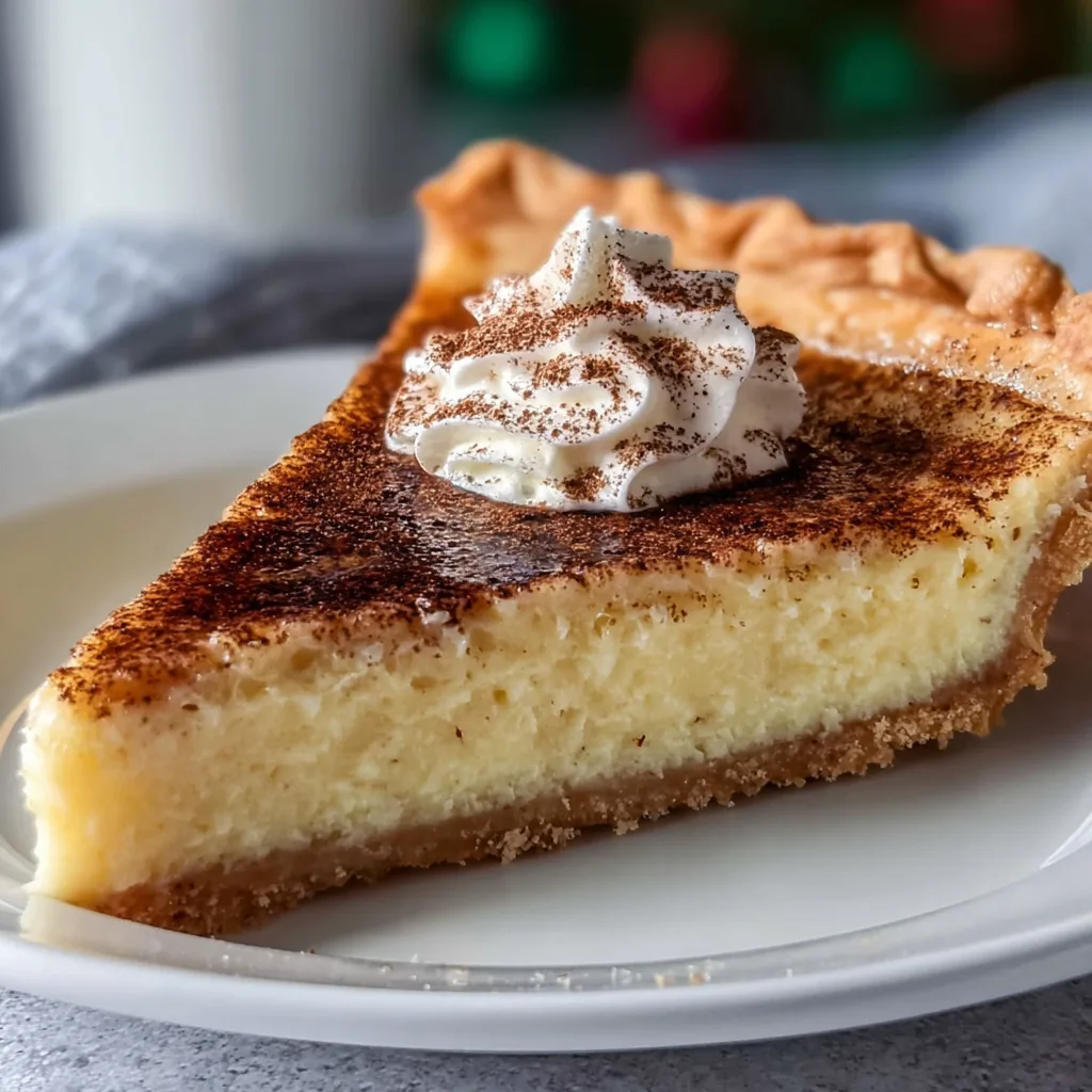 Delicious Cinnamon-Vanilla Custard Pie Recipe | Creamy & Easy Dessert