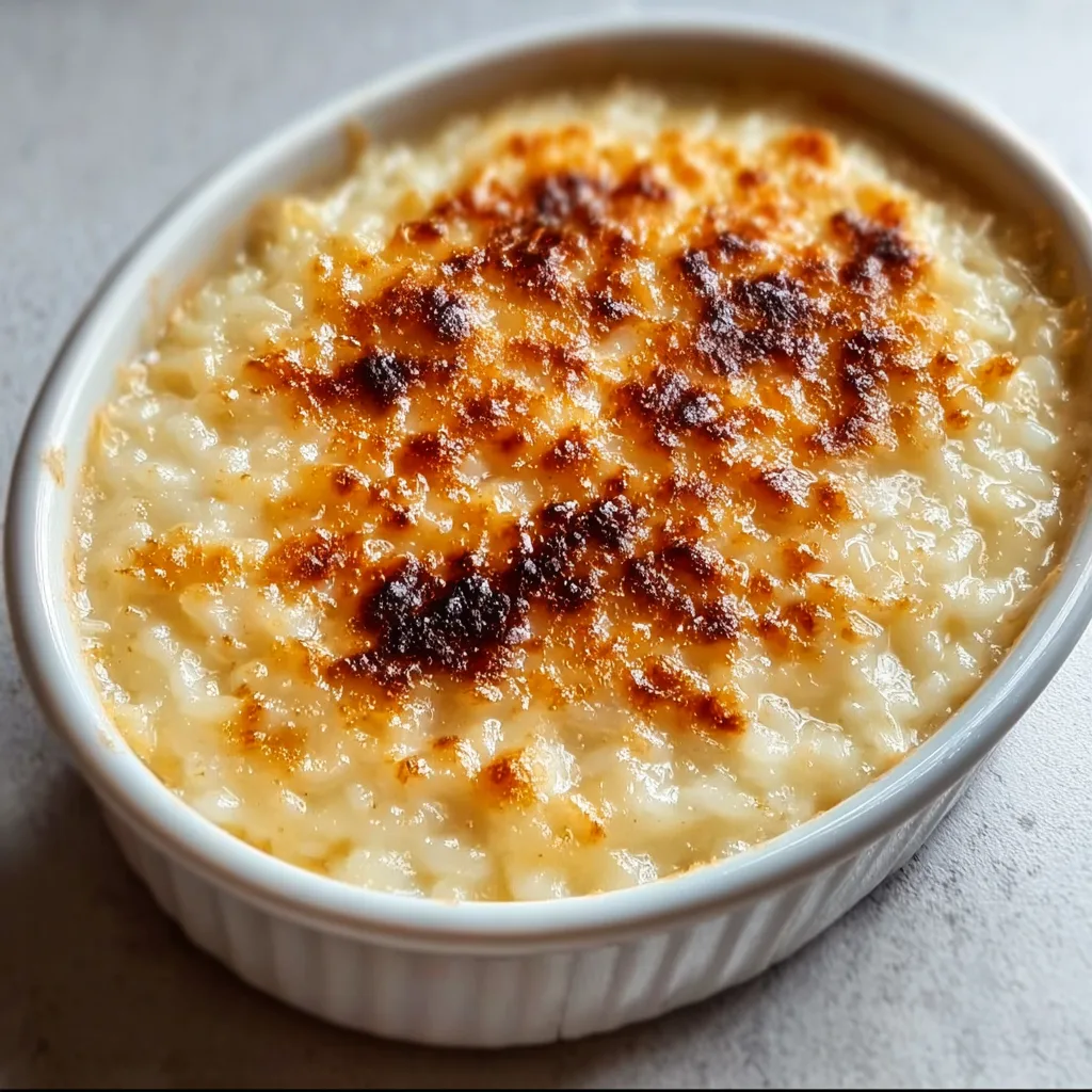 Creamy Condensed Milk Baked Rice Pudding Recipe | Easy & Delicious Dessert