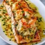 Delicious Crab and Shrimp Stuffed Salmon Recipe | Seafood Dinner Ideas