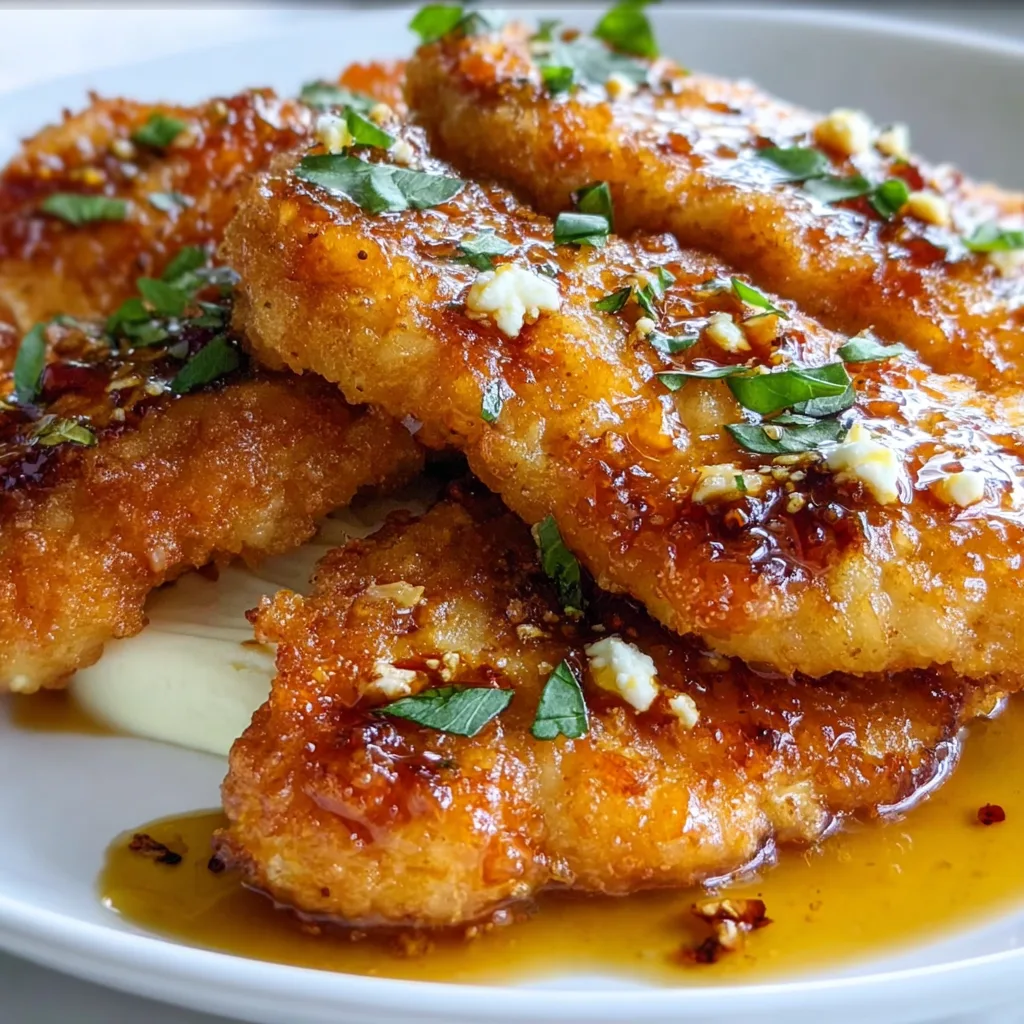 Crispy Hot Honey Feta Chicken Recipe | Spicy Sweet & Savory Delight