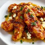 Crispy Hot Honey Feta Chicken Recipe | Spicy Sweet & Savory Delight