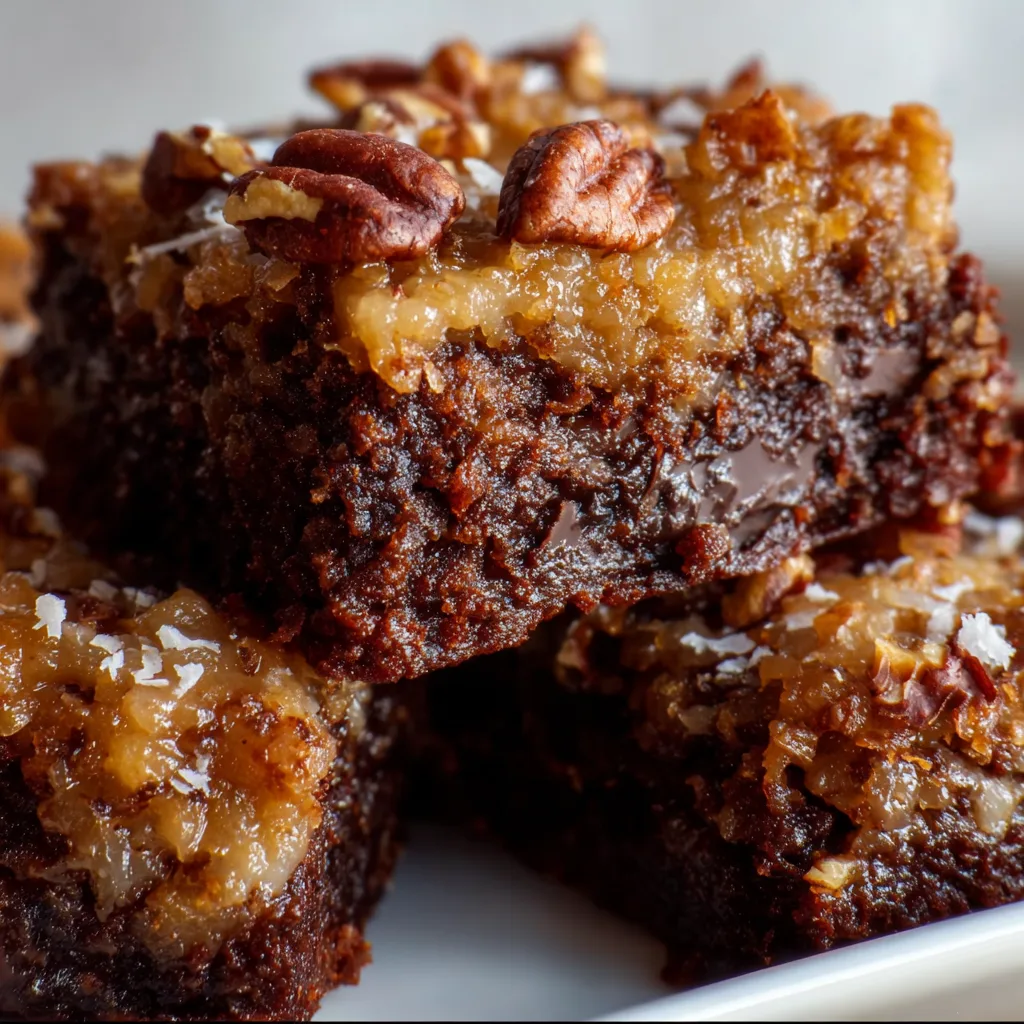 Delicious German Chocolate Pecan Brownies Recipe – Rich & Nutty Dessert