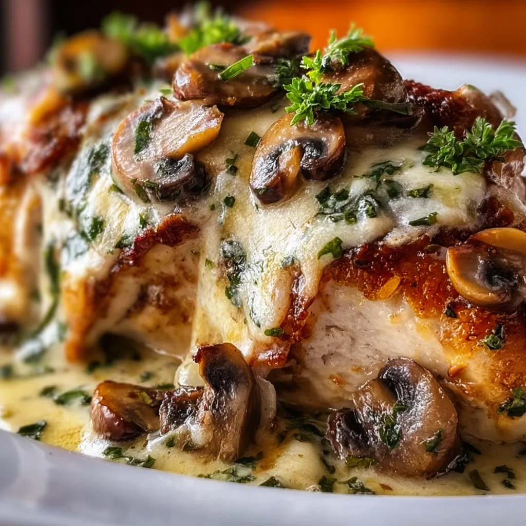 Gouda & Mushroom Stuffed Chicken Recipe | Delicious & Easy Stuffed Chicken Breast