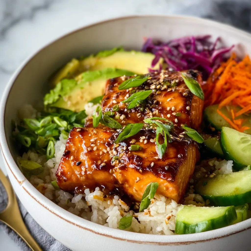 Honey Glazed Salmon Bowl | Healthy & Delicious Recipe