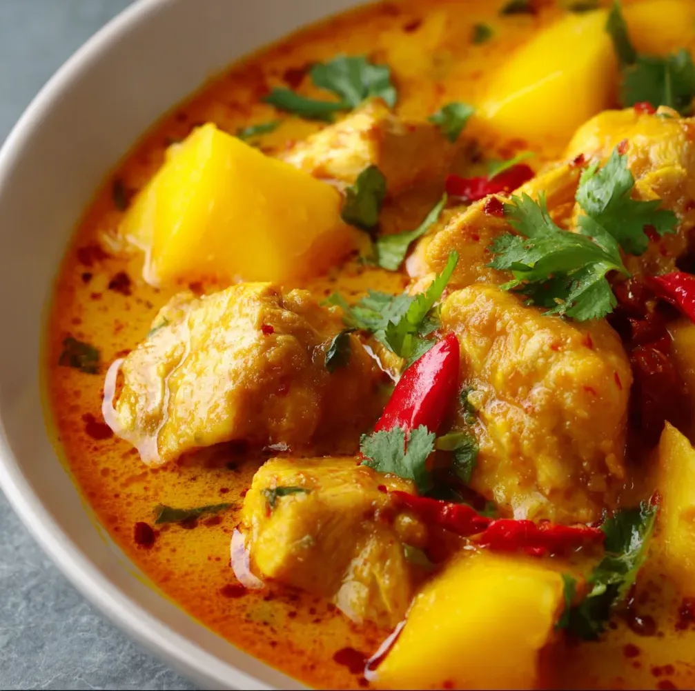Delicious Mango Chicken Curry Recipe | Easy & Flavorful Indian Curry
