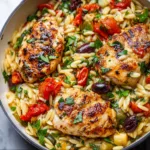Mediterranean Chicken Orzo Recipe | Easy, Healthy & Flavorful Dinner