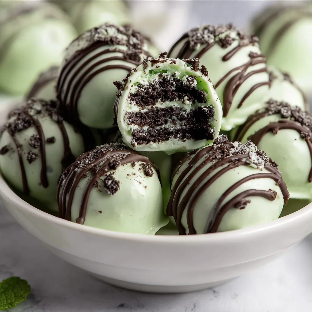 Delicious Mint Oreo Truffles Recipe | Easy Mint Chocolate Truffles