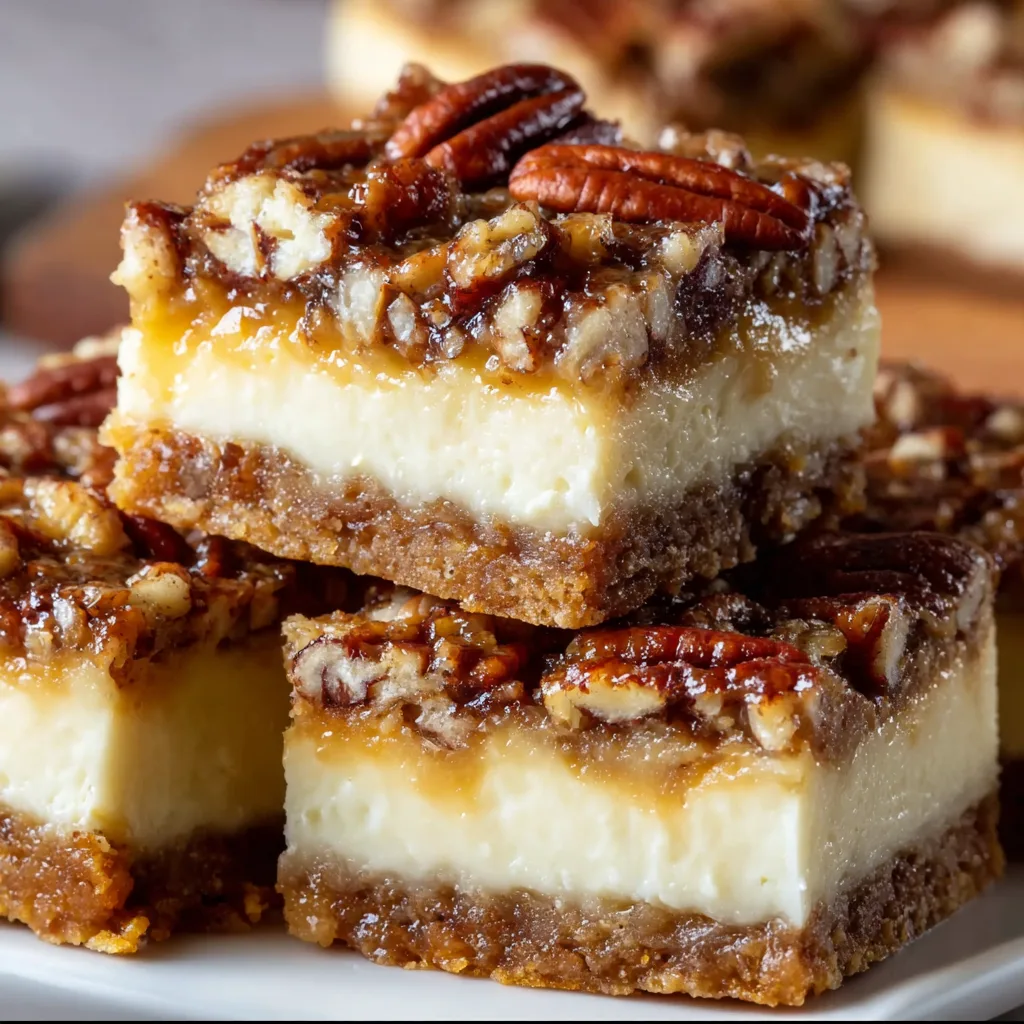 Delicious Pecan Pie Cheesecake Bars Recipe – Easy & Creamy Dessert Treat