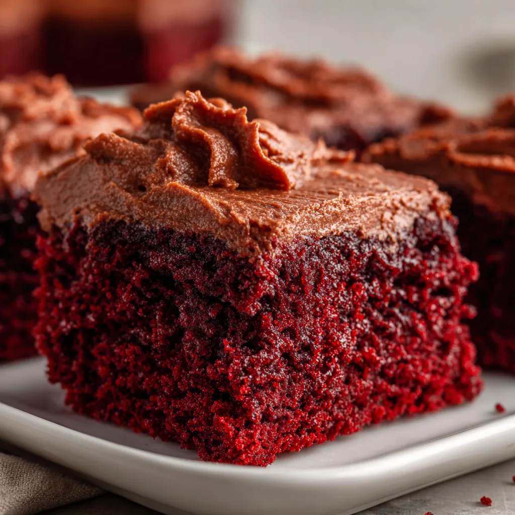 Decadent Red Velvet Brownies with Rich Chocolate Frosting – Irresistible Dessert Recipe