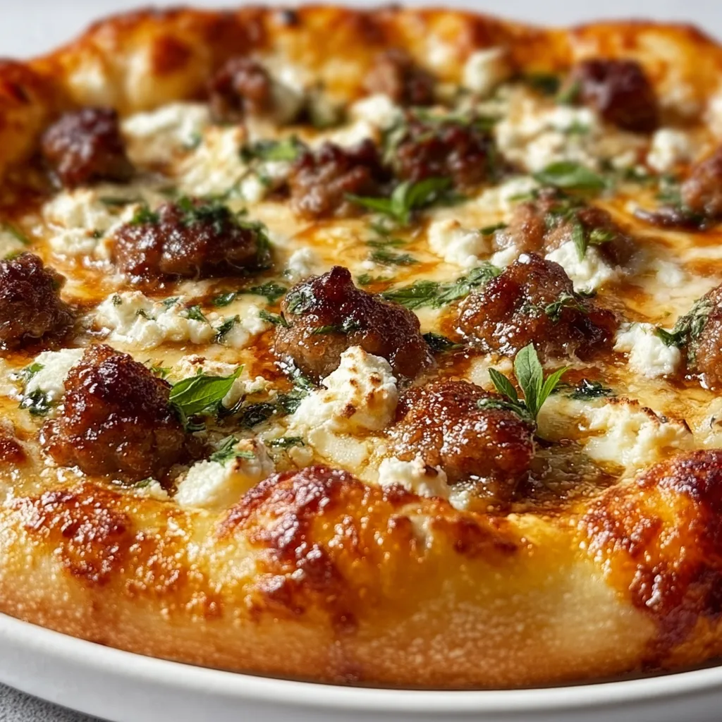 Sausage Ricotta Honey Hot Pizza | Sweet & Spicy Gourmet Recipe