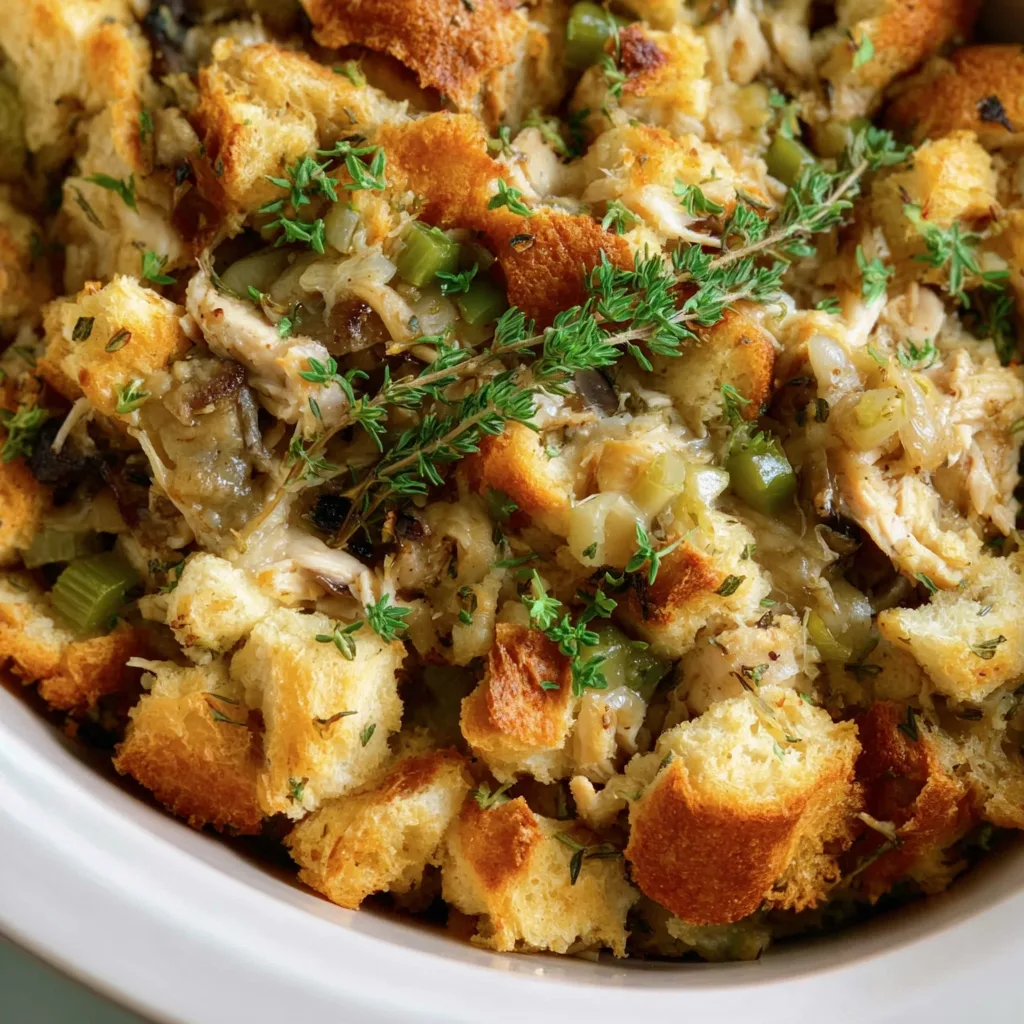 Easy Slow Cooker Chicken Stuffing Recipe | Comfort Food Made Simple