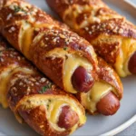 Soft Baked Cheesy Pretzel Dogs Recipe | Easy & Delicious Snack Ideas