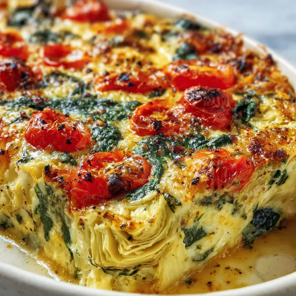Delicious Spinach Artichoke Tomato Casserole Recipe | Easy & Healthy Meal Idea